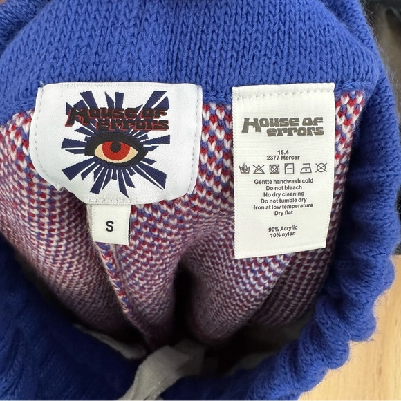 HOUSE OF ERRORS Knitted Football Shorts Size Small VGUC - Picture 6 of 6